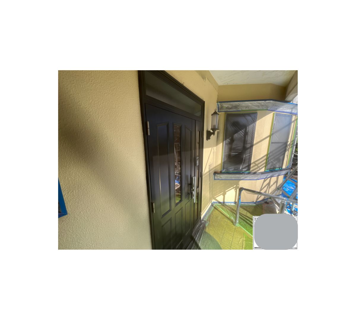 玄関ドア塗装施工後