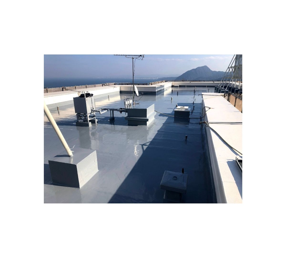 別府市宿泊施設 屋上防水 施工後