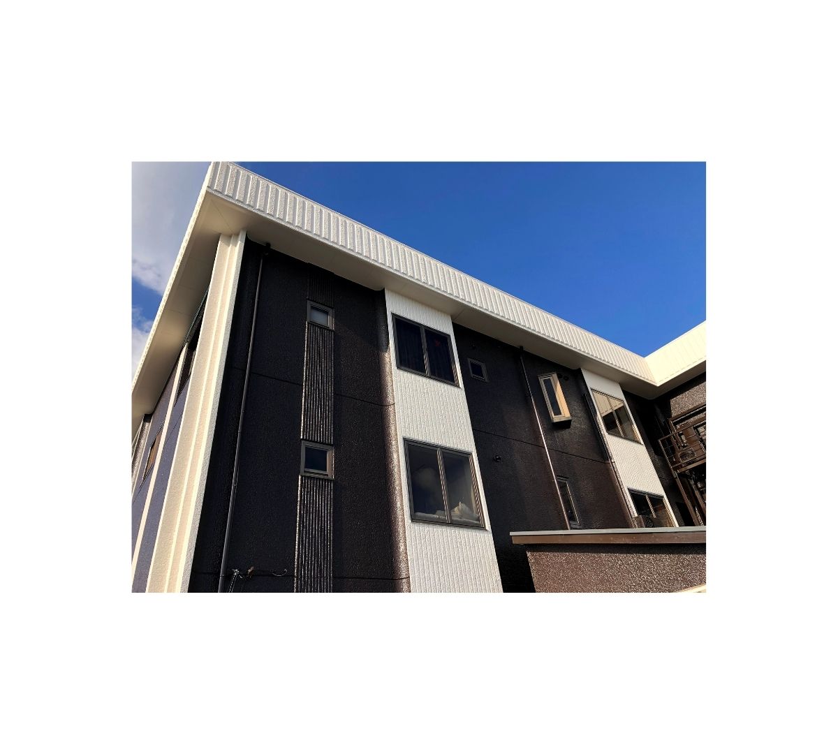 外壁（北面）全景 施工後